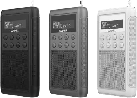 Gospell GR-220P Pocket DRM AM FM Pocket Radio